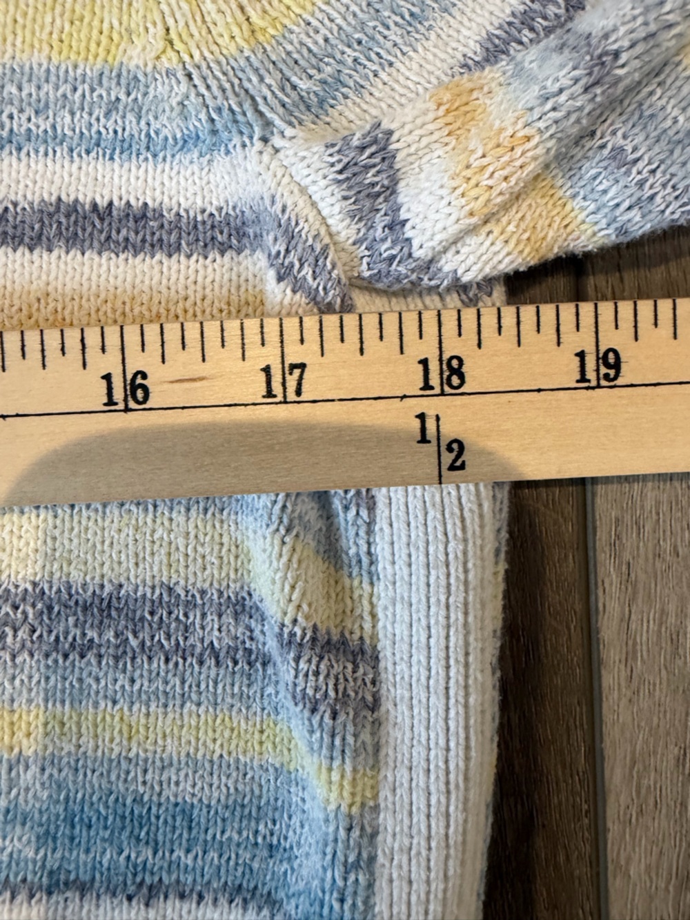 Talbots Pastel Striped Crewneck Sweater in Blue, Yellow & White - Picture 8 of 10